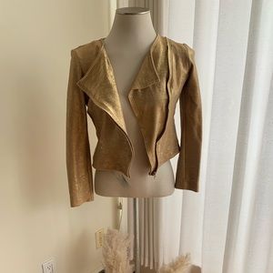 Hardly Worn Cotton Gold Shimmer Jacket